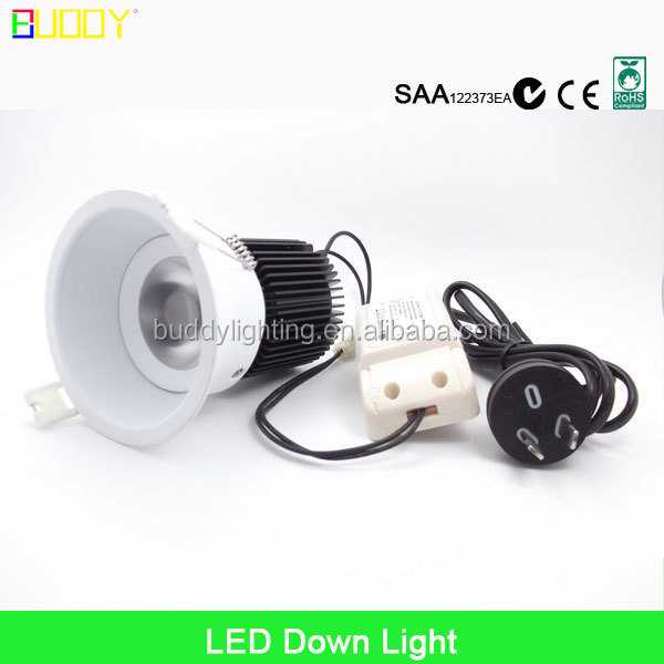 12ワット15ワットtrimless cob ledダウンライトで75ミリメートル切り抜き仕入れ・メーカー・工場