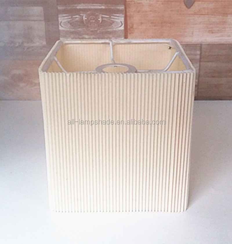 Cubo y forma ovalada pequeña pantalla de tela plisada material ...