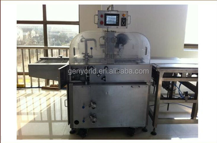 automatice chocolate enrobing machine for wefar/bar /biscuit/cake