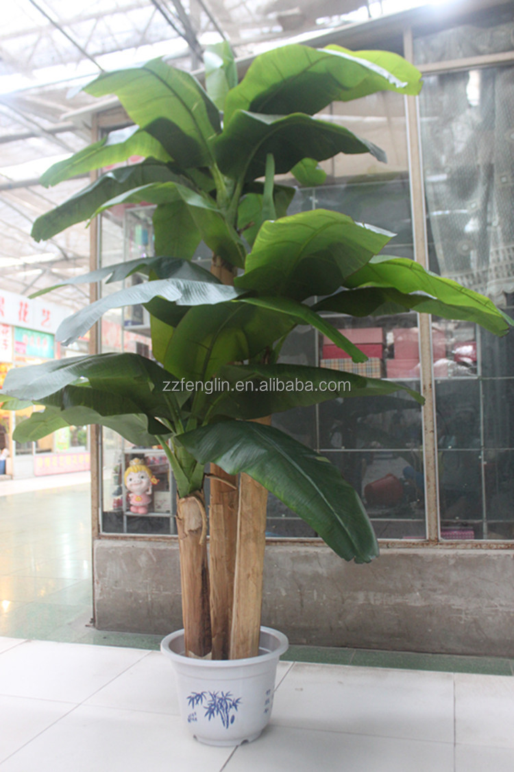 工場卸売熱い販売の人工2.5mbannanはして装飾的なプラスチック製の人工的なバナナの木大の販売のための木仕入れ・メーカー・工場