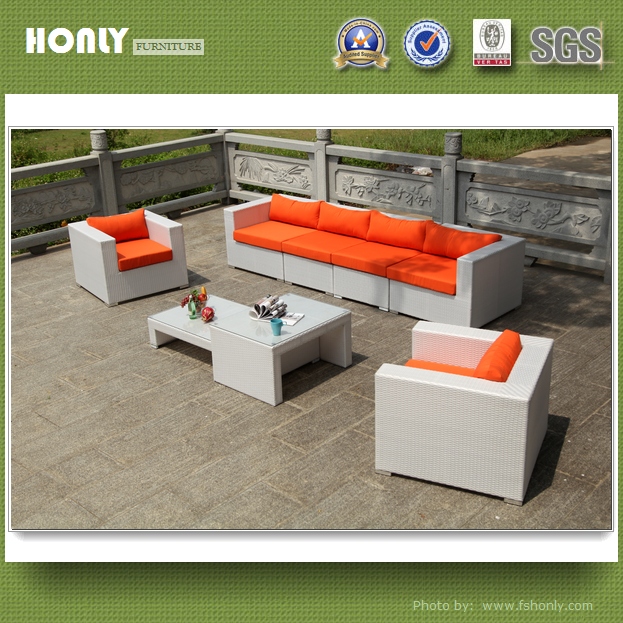 White rattan and wicker furniture metal frame wicker outdoor wicker furniture rattan sofa