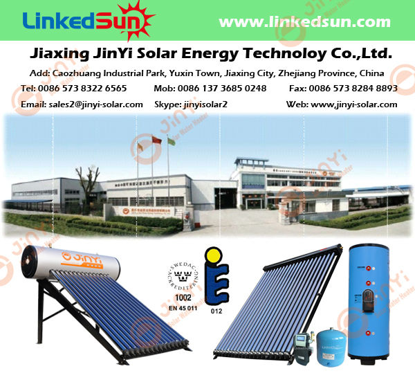 en12975太陽keymarkヒートパイプソーラーコレクタチューブを避難のためのスプリット圧力太陽熱温水暖房システム問屋・仕入れ・卸・卸売り