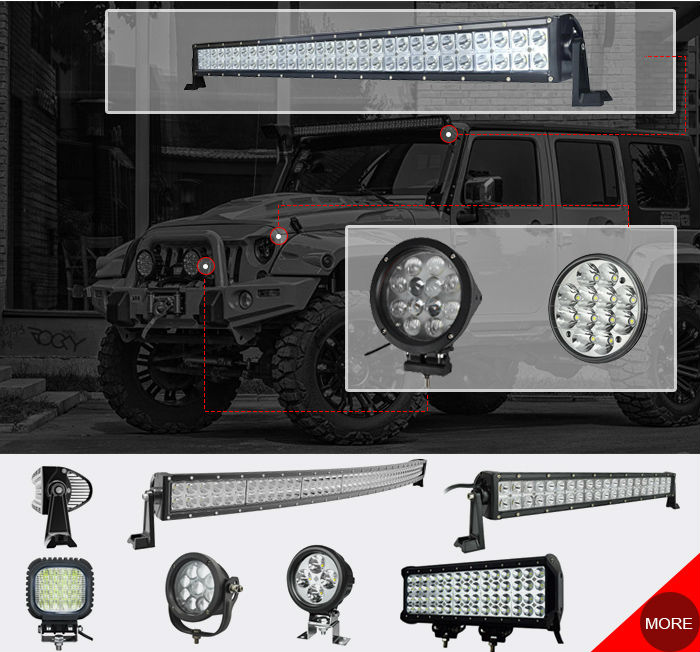 hotsale 288w waterproof 50 inch curved led light bart for trucks SUV,off road led light bar