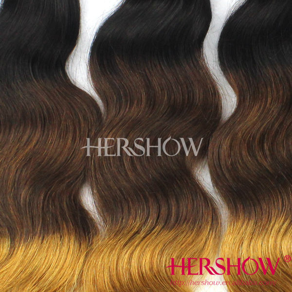 現在はヘア製品2014年オンブル非常に魅力的な髪織り、 100％人ブラジルの髪織り問屋・仕入れ・卸・卸売り