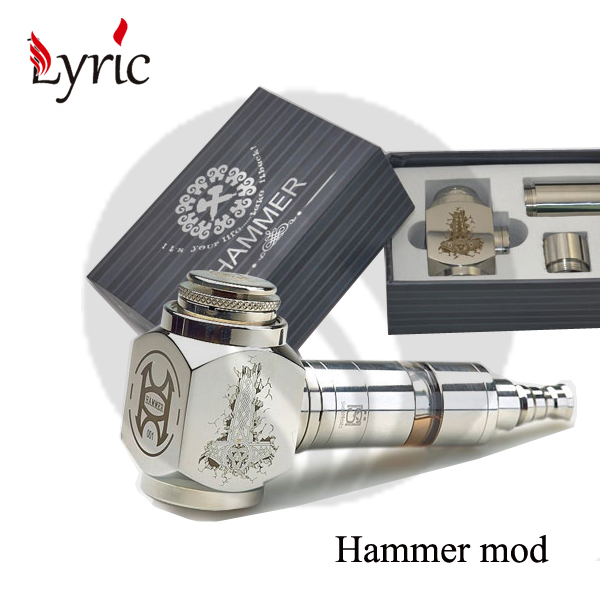 In stock!!! hammer ecig mod, hammer ecig mod with full stainess steel material