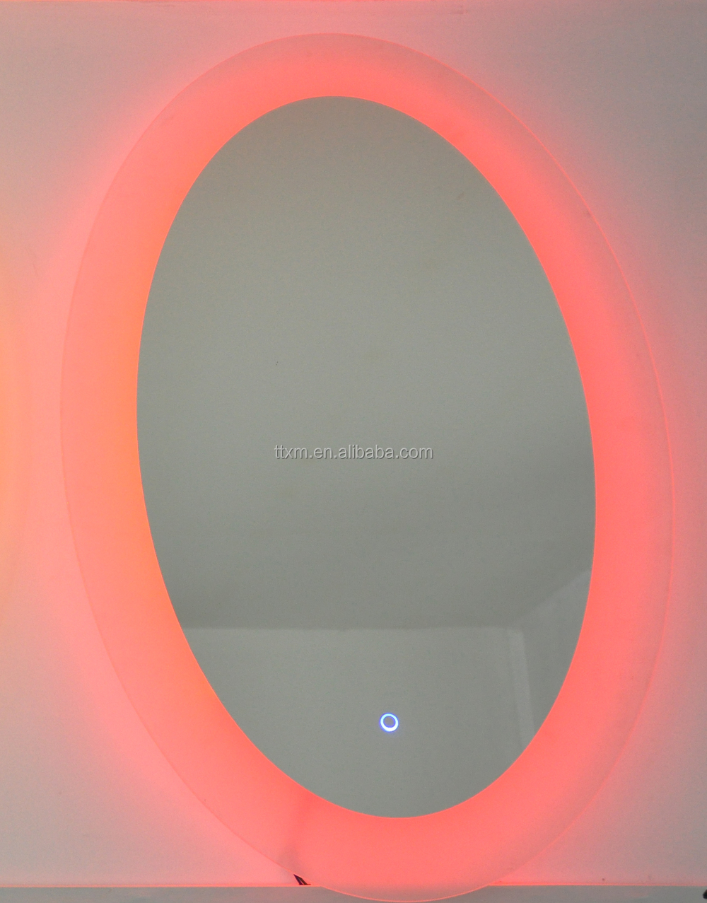 led浴室の無限大3d2015近代的な装飾的な虚栄心5mmシルバーサロン付きバックライト付きスイッチledライト付化粧鏡仕入れ・メーカー・工場