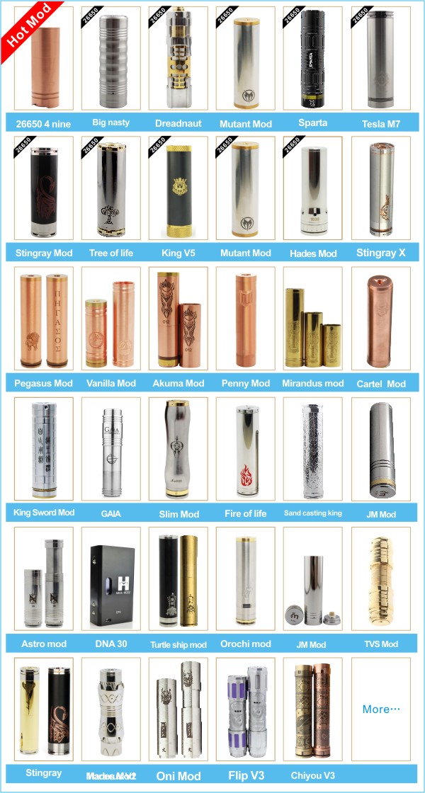 Best quality hana mod clone e cigarette DNA30 mod e cig dna 30 clone