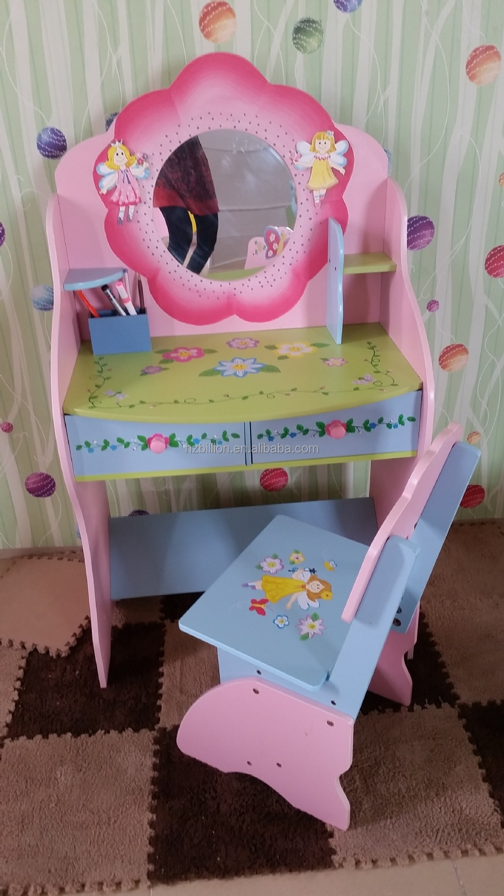 Mode et hot vente fille en bois fée chambre étude de table bureau ...