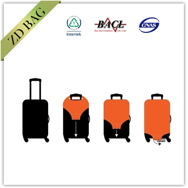 カスタマイズされた18/20/24/28インチクリエイティブなカラー印刷された旅行のスーツケースの荷物カバースパンデックス女性と男性のための保護カバー仕入れ・メーカー・工場