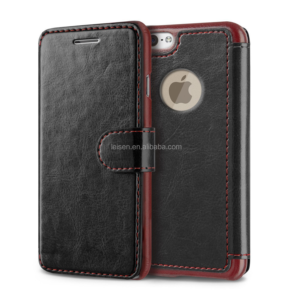 高- 品質カバーpuの革の財布、 アップル社のiphone用ケース6/6s仕入れ・メーカー・工場