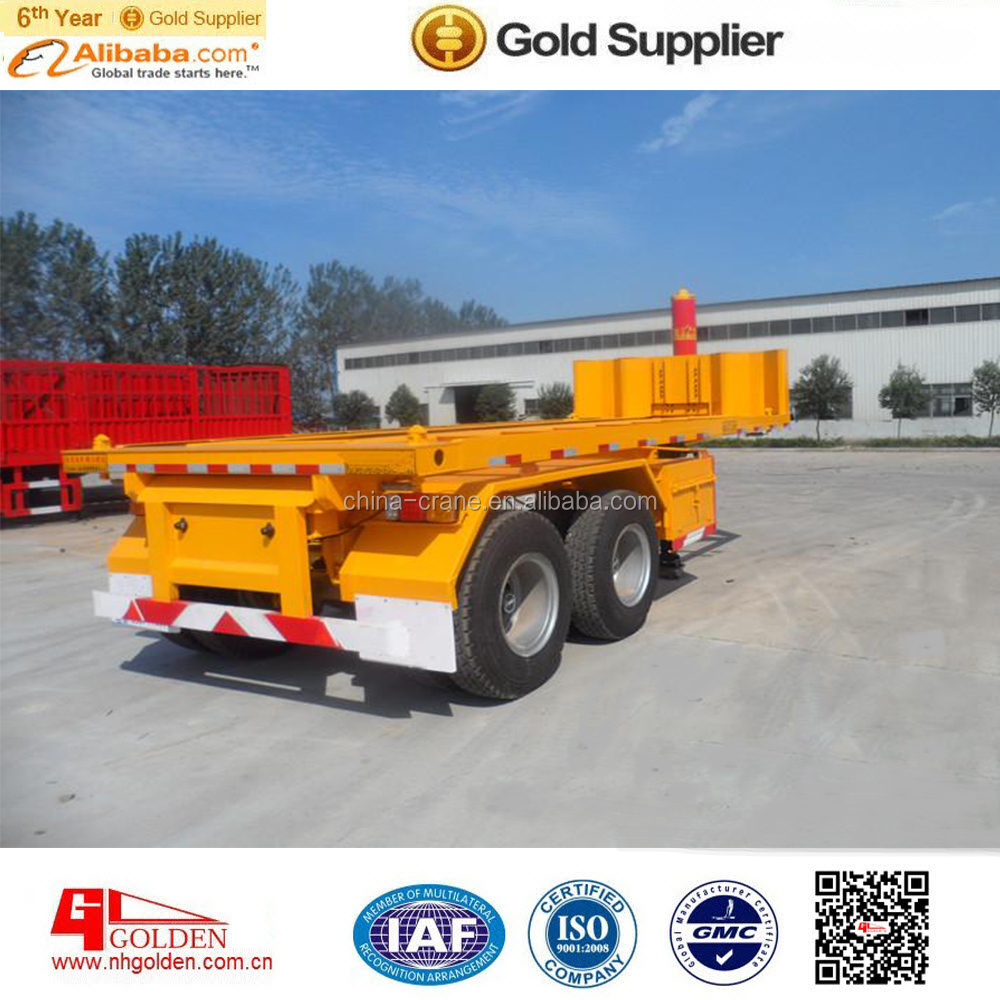 golden 20 feet two axle container semi trailer tipper