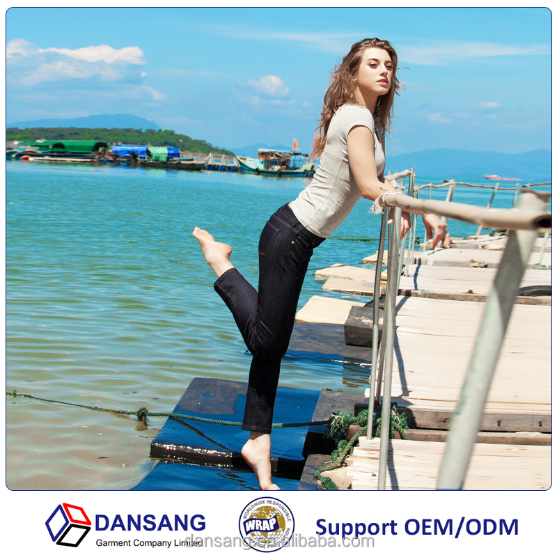 卸売デニムジーンズメーカー中国で背の高い女性のための黒のジーンズ、仕入れ・メーカー・工場