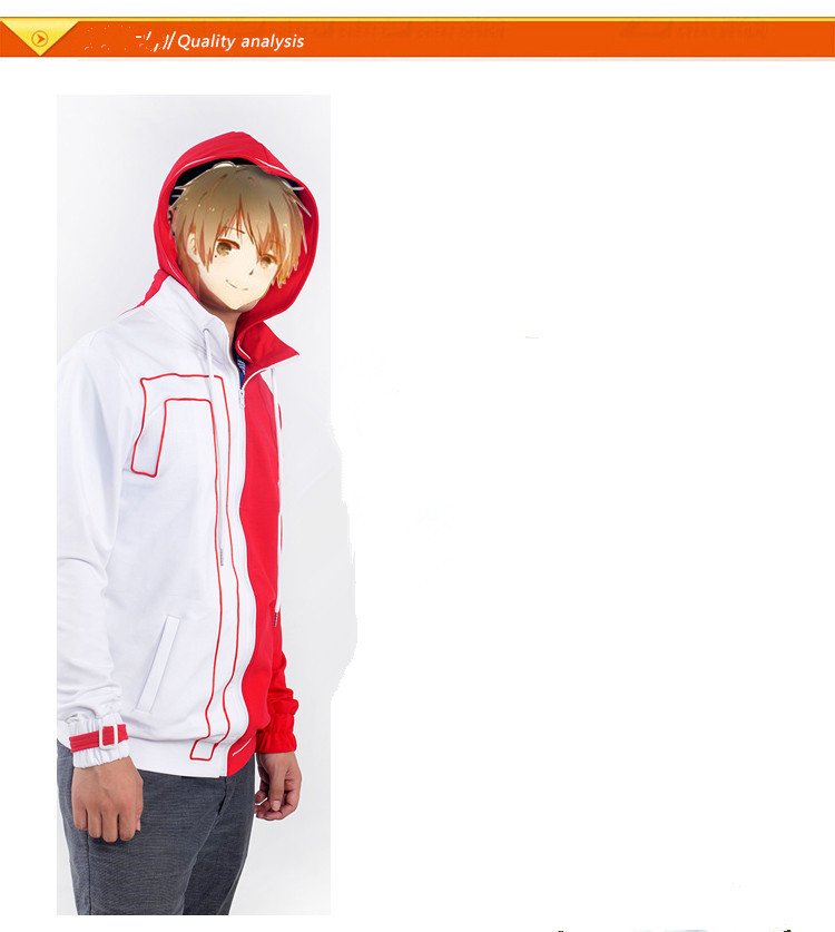 品質のアニメプロジェクトkageroumekakucity木戸俳優コスプレ衣装赤高校パーカーコートパーカージャケットスポーツウェア問屋・仕入れ・卸・卸売り