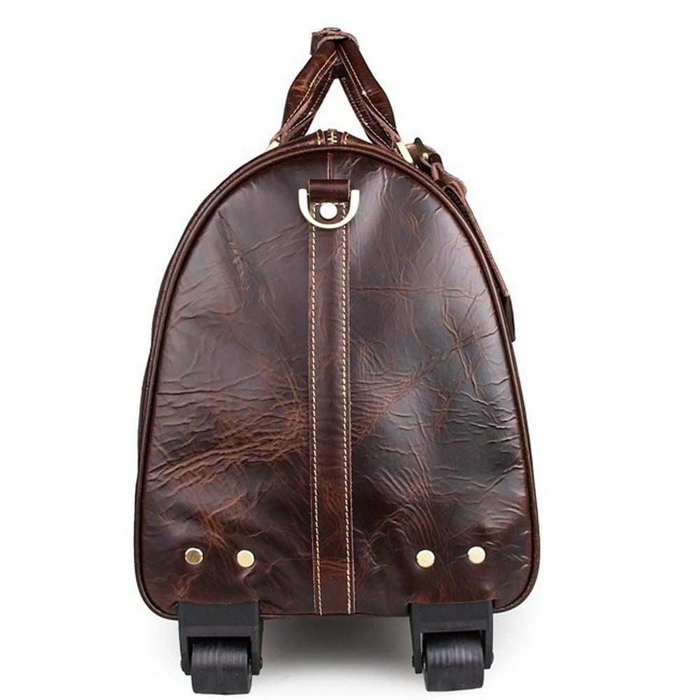 Embassy 21 Italian Stone Black Leather Folding TrolleyDuffel Bag Embassy 21 Italian Stone Black Leather Folding TrolleyDuffel Bag  21  Black Leather Folding TrolleyDuffel Bag  leather trolley bags trolley bags leather trolley bag.jpg