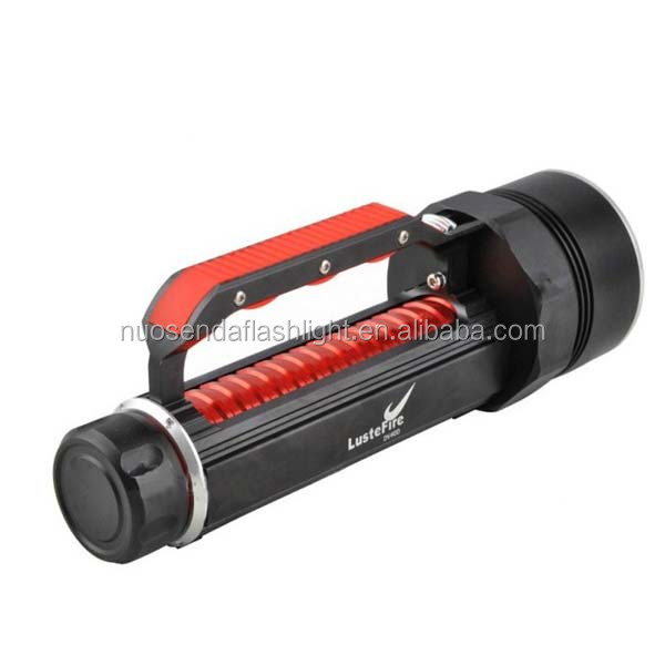 Lustfiredv4004xcreexm-l24800無電極ledダイビング懐中電灯ルーメンマグネトロン( 2x26650)問屋・仕入れ・卸・卸売り