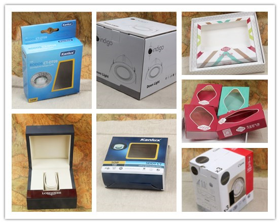 Luxury laminationed high grade champagne paper box