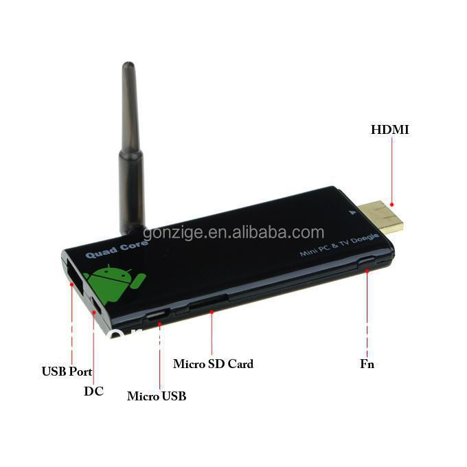クアッドコア tv スティック cx919 で アンドロイド 4.4 ミニ pc rk3188 2 ギガバイト/16 ギガバイト wifi bluetooth サポート さ れ て いる xbmc Kdoi iptv が インストール仕入れ・メーカー・工場