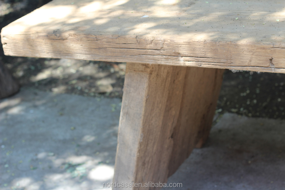 アンティーク素朴なリサイクル木材のダイニングテーブル仕入れ・メーカー・工場