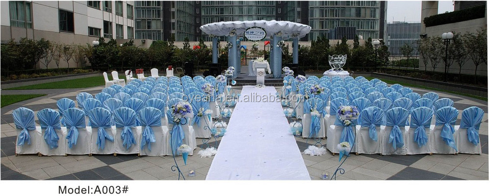 白のサテンの椅子カバー結婚式のための問屋・仕入れ・卸・卸売り