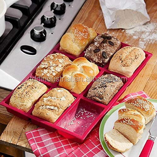 Silicone Bread and Loaf Pans, Non-Stick Silicone Bread Pan, Set of 2 Loaf  Pans for Baking Bread, Stain- and Odor-resistant