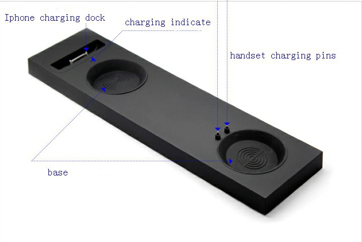 黒・白、 抗- 放射線ハンドセット携帯電話用ドック問屋・仕入れ・卸・卸売り