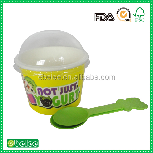 custom logo printed frozen yogurt cup wholesale china