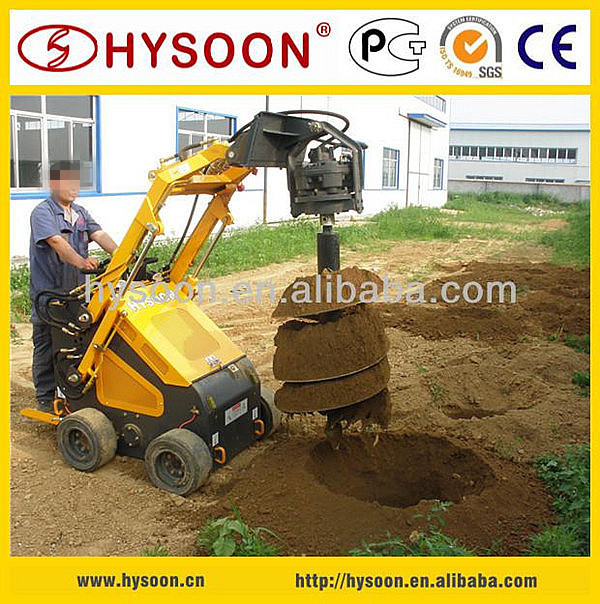 HY380 mini skid steer loader with auger.jpg
