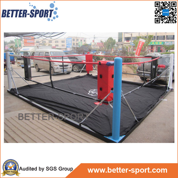 half-finished floor boxing ring
