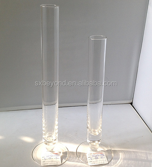 unique design tall and clear tube type champagne glass