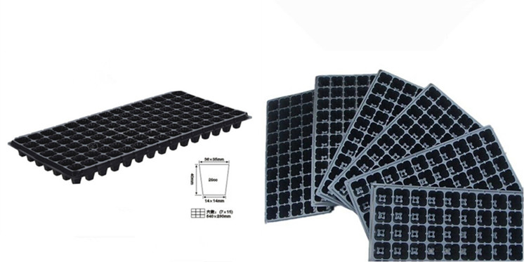 2014年熱い販売6穴黒psプラスチック製の栽培トレイ問屋・仕入れ・卸・卸売り