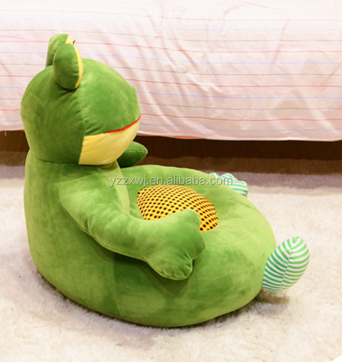 Plush Baby Animal Sofa Chair Baby Sofa Frog Chair Green Frog Soft Sofa