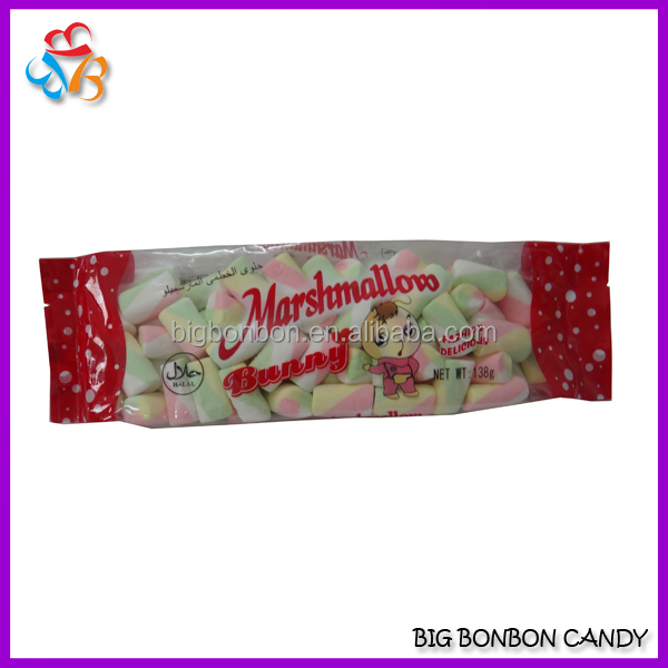 Halal Cylinder Shape Fruit Flavour Marshmallow