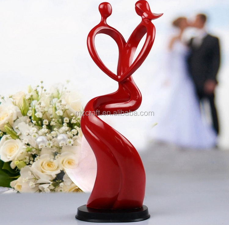愛好家の彫刻抽象的なヨーロッパスタイルの樹脂工芸ギフト15088b結婚式の装飾仕入れ・メーカー・工場