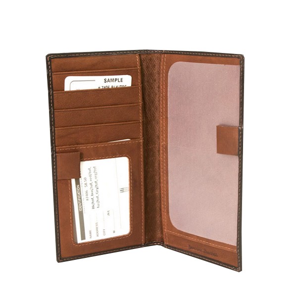 leather checkbook cover wallet