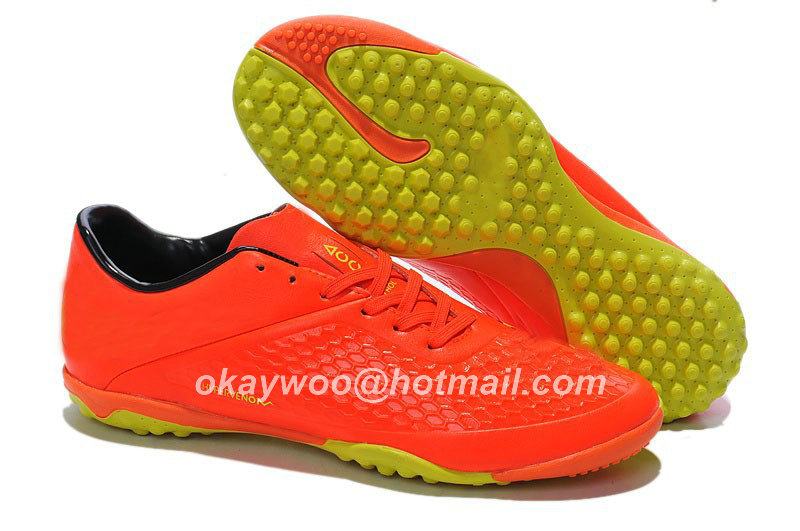 Free shipping Hypervenom Phelon TF Boots Black-Citrus 39-45,Mens Football Boots Hypervenom football shoes Outdoor soccer shoes_5