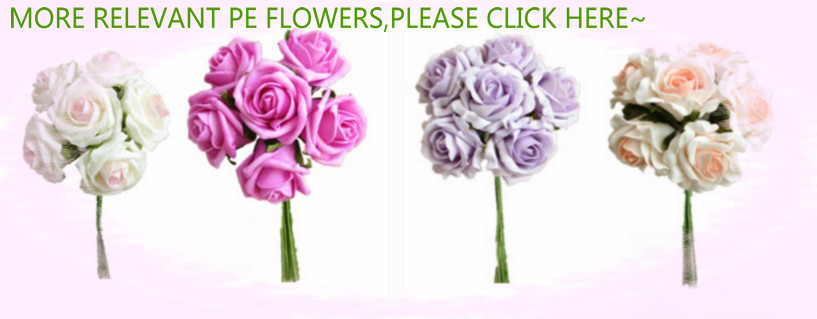 熱い販売の造花のブーケ2015ＰＥブルーpeの花メッシュとバラの花束特殊な心臓の形の結婚式の装飾のための仕入れ・メーカー・工場