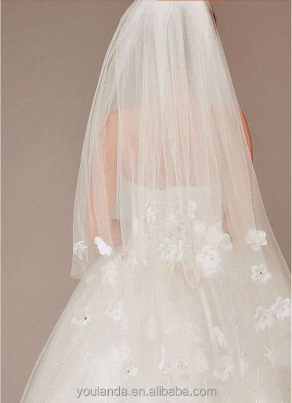 ファッションインドのチュールホワイトブライダルベールオーガンザの結婚式のヘアアクセサリー問屋・仕入れ・卸・卸売り