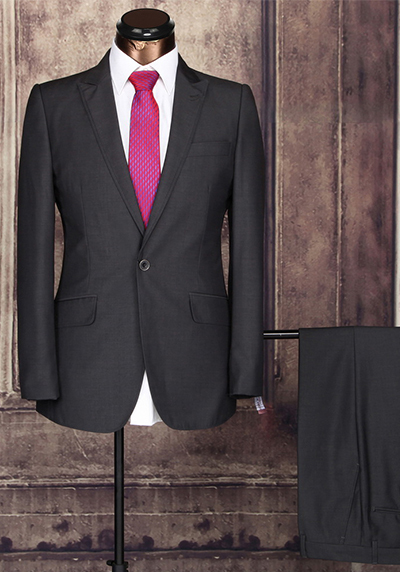 既製スリムフィットメンズスーツは、 ボタン一つの男のスーツ仕入れ・メーカー・工場