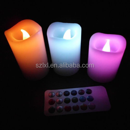 12色セット の 3 ミニ リモコン led ワックス キャンドル ライト仕入れ・メーカー・工場