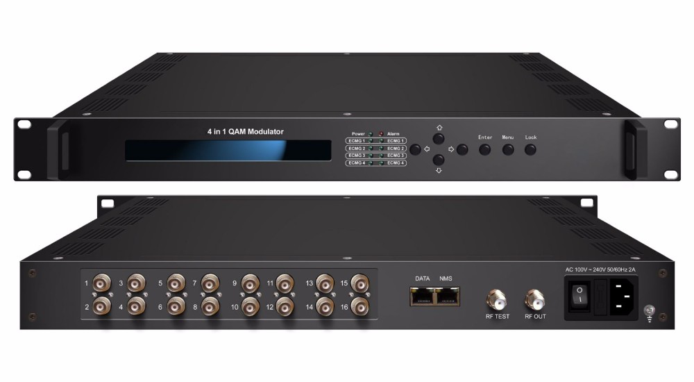 Low Cost Digital Cable Tv Modulator/4 Frequency Digital Catv Rf