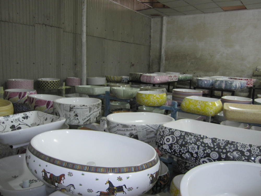 3006 クラシックなデザイン ワンピースの 洗面器 白仕入れ・メーカー・工場