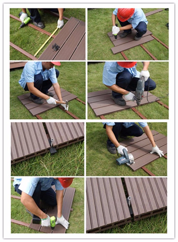 Lightfast wholesale Eco friendly wpc wood decking laminate mdf wood floor