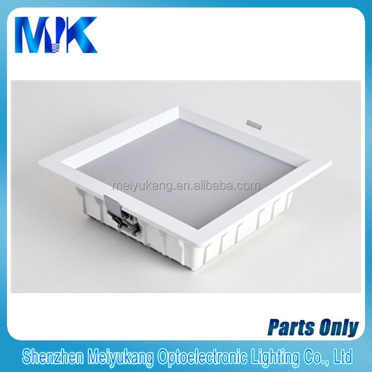 Square housing SMD LED downlight 24w 195mm cut out for home lighting