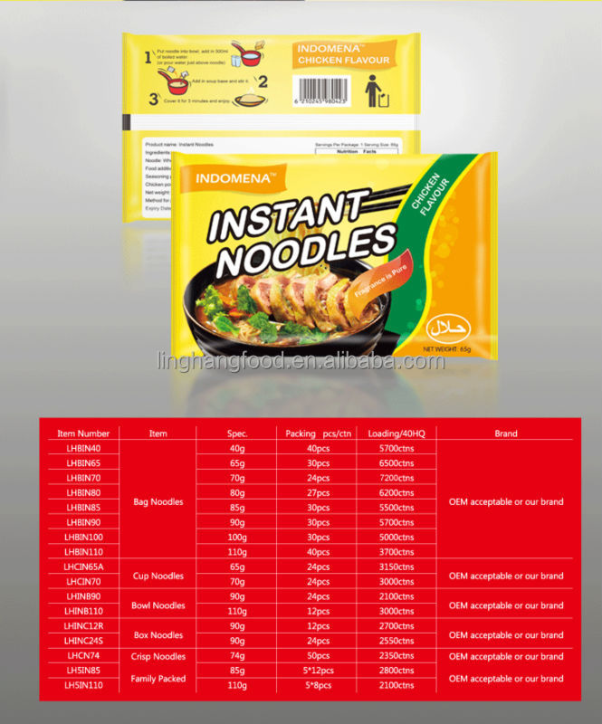 2014 Newest LH-POWER Chicken Flavor Instant Noodles 40g