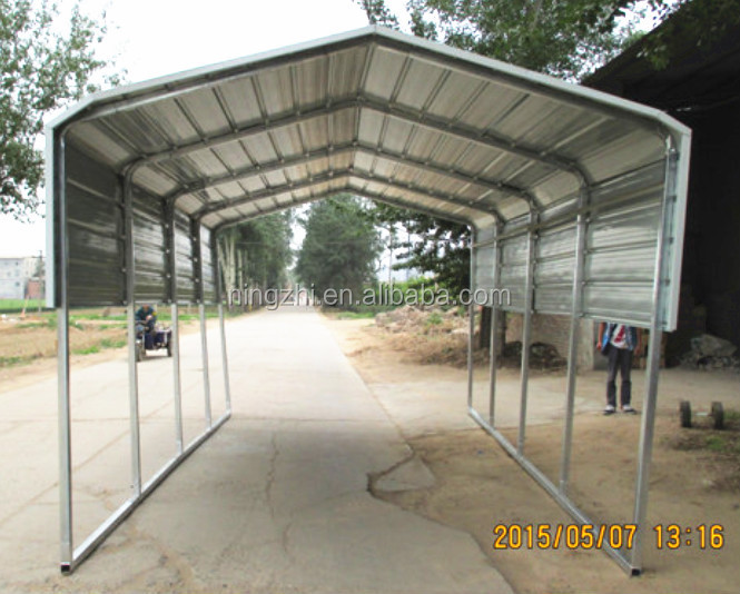 Metal Building Open Carport Pitched Roof Cover Buy Canopy