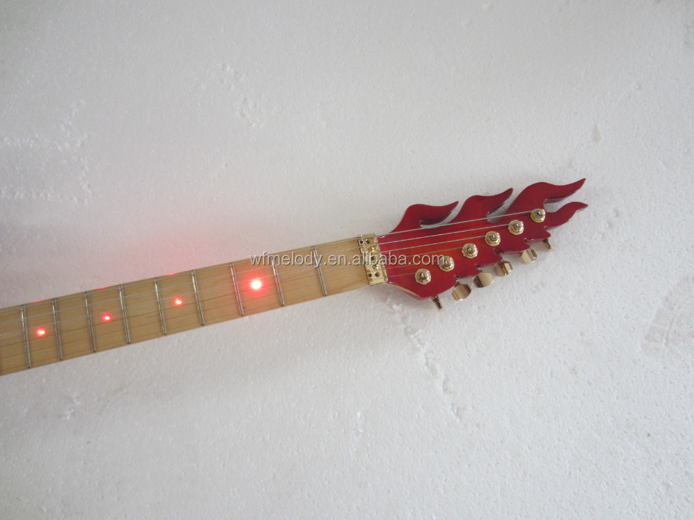 Cnc メイド炎エレキ ギター赤led光電気ギター仕入れ・メーカー・工場
