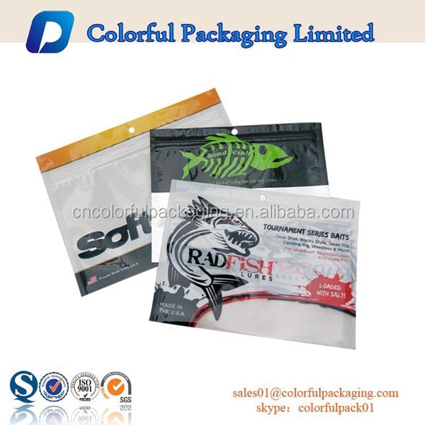 Laminated Soft Plastic Bag Package For Fishing Lures Bait With Ziplock Buy Plastic Bag Package