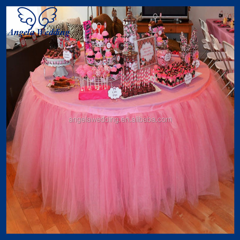 ... decorative blush pink bridal ruffled wedding organza table skirt