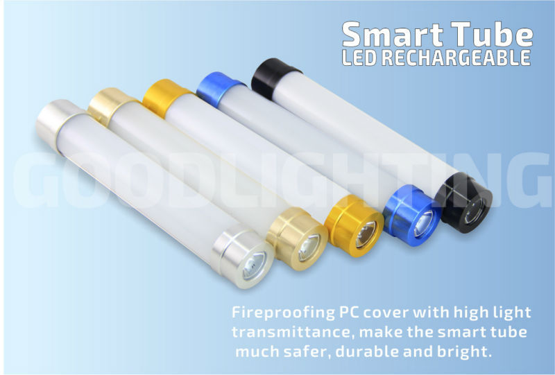 バッテリ駆動のランプgoodlightingスマートチューブcerohs指令とusb充電式懐中電灯問屋・仕入れ・卸・卸売り