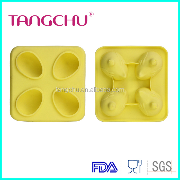 Egg shape silicone cake mold jelly chocolate ice cube tray